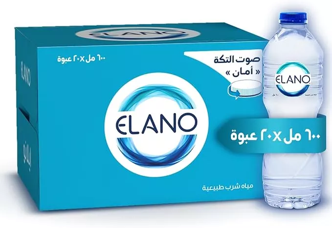 كرتون مياه من ايلانو، 20 قطعة - 600 مل