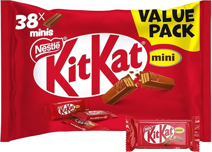 شوكولاتة صغيرة كيت كات باصبعين من نستله، عبوة اقتصادية 500 غرام،
