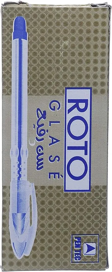 قلم جاف من روتو - جلاس, 0.7 مم, مجموعة 12 قطعة, ازرق