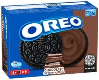 بسكويت محشو بكريم الشوكولاتة اوريو - 8 قطع بسكويت (55.2 جرام)