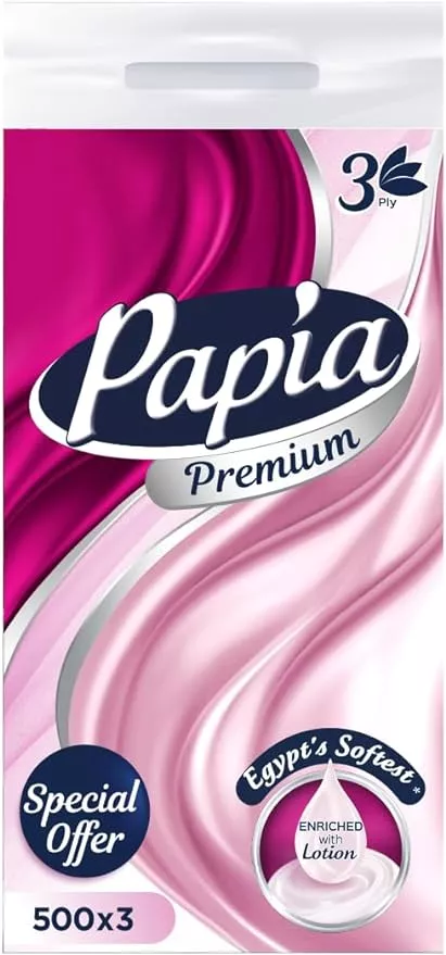 Babia Premium 3 Ply Premium Moisturizing Tissues Multi Pack, 3 Pieces